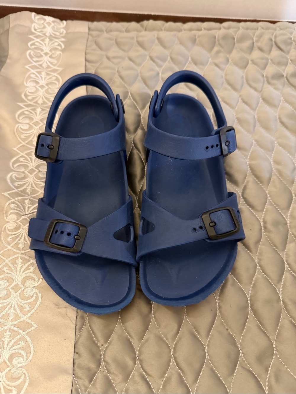 Children's Navy Adjustable Buckle Sandals